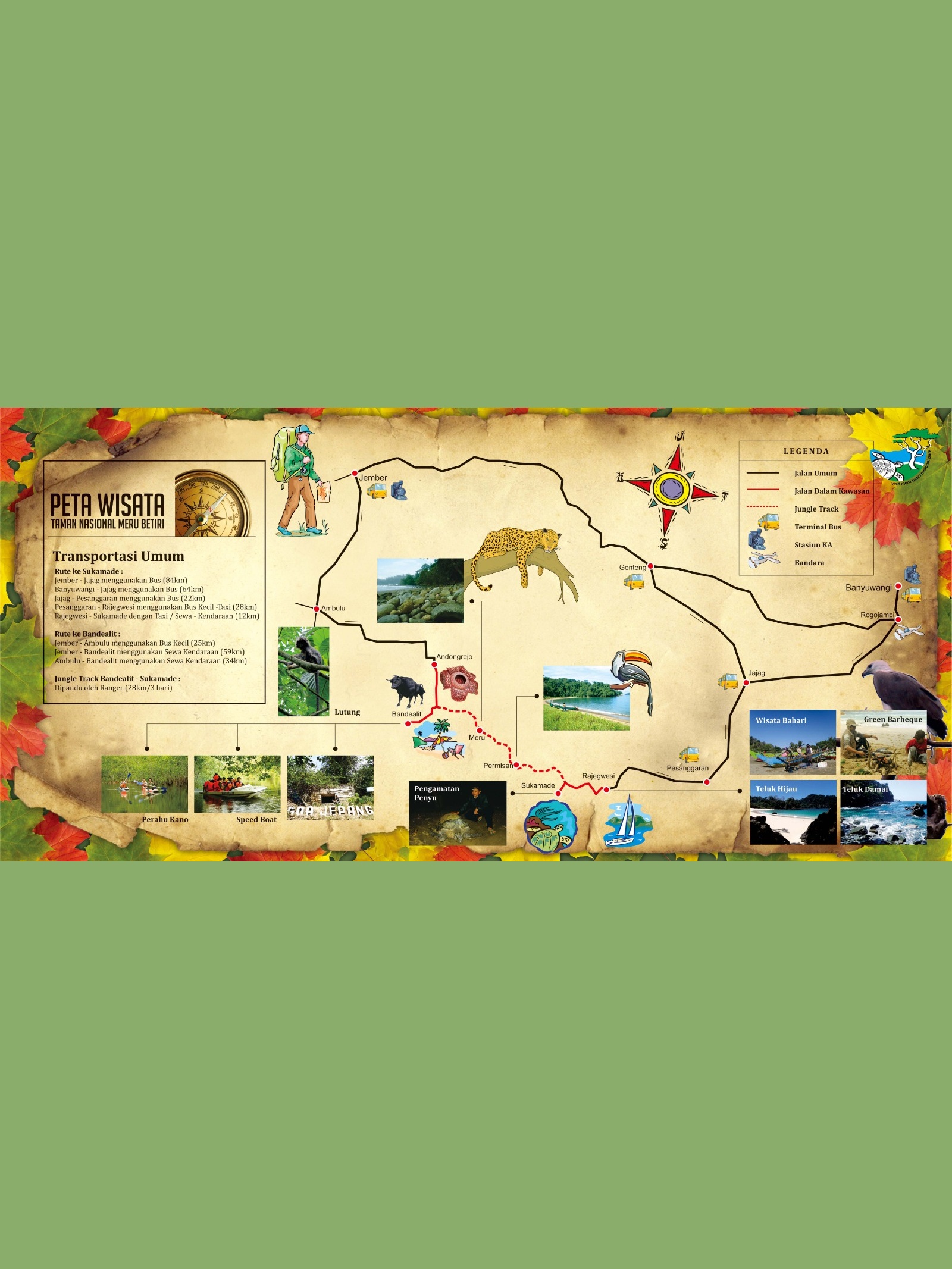Peta Wisata Meru Betiri
